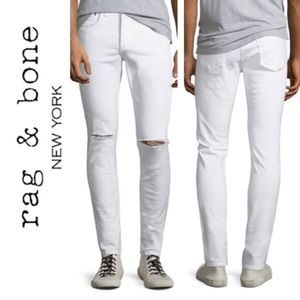Rag And Bone White Fit 1 Jeans